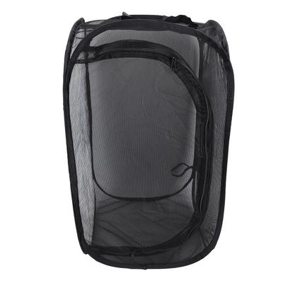 Outdoor Mesh Plant Enclosure Black Collapsible Mesh Cage for Plant Greenhouses Observation Rooms