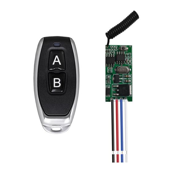 Remote Control with Receiver Module Wireless Remote Control Switch Ultra-Thin Shell High Sensitivity