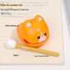 Cartoon Knock Knock Wooden Fish Ornament - Cute Granule Lucky Cat Decoration for Office