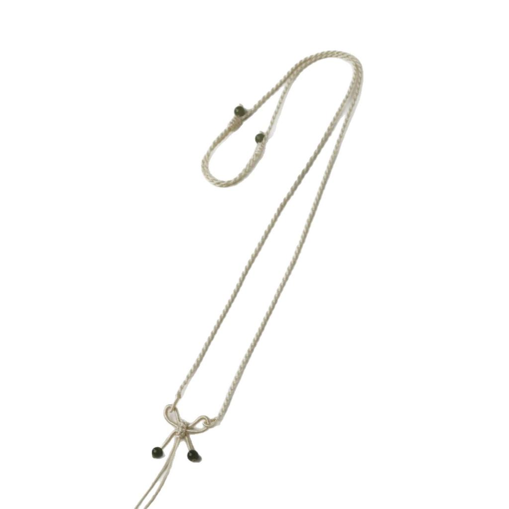 Premium Adjustable Handmade Hetian Jade Pendant Lanyard - Simple & Exquisite Design