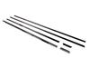 BRIGHTZ Black Plated Stainless Steel Window Moulds for Honda Odyssey 3387 (6-Piece Set) RB3-4 [WIN-BLA-042]