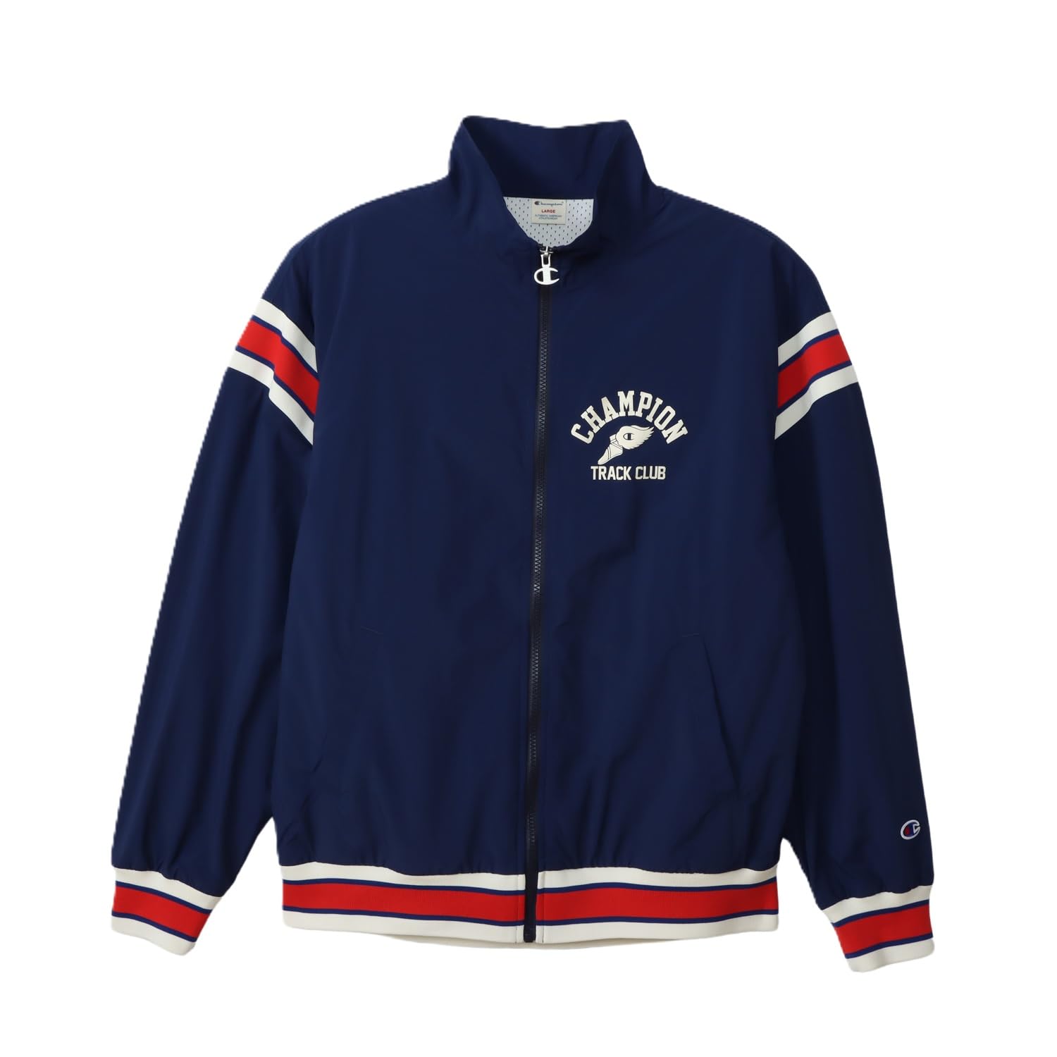 Casual Long Sleeve Ribbed Jacket with Graphic Logo Men s Warm-Up Print, C3-B607-370-L