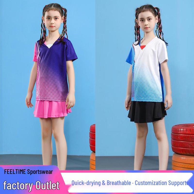 Quick-Dry Badminton & Table Tennis Uniforms for Men, Women & Kids