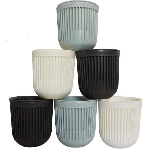 

Пластиковые рассадные цветочные горшки, маленькие подвесные кашпо для суккулентов и набор из 6 штук с автополивом. Милый мини-контейнер для кактусов и трав пастельных тонов для дома и улицы