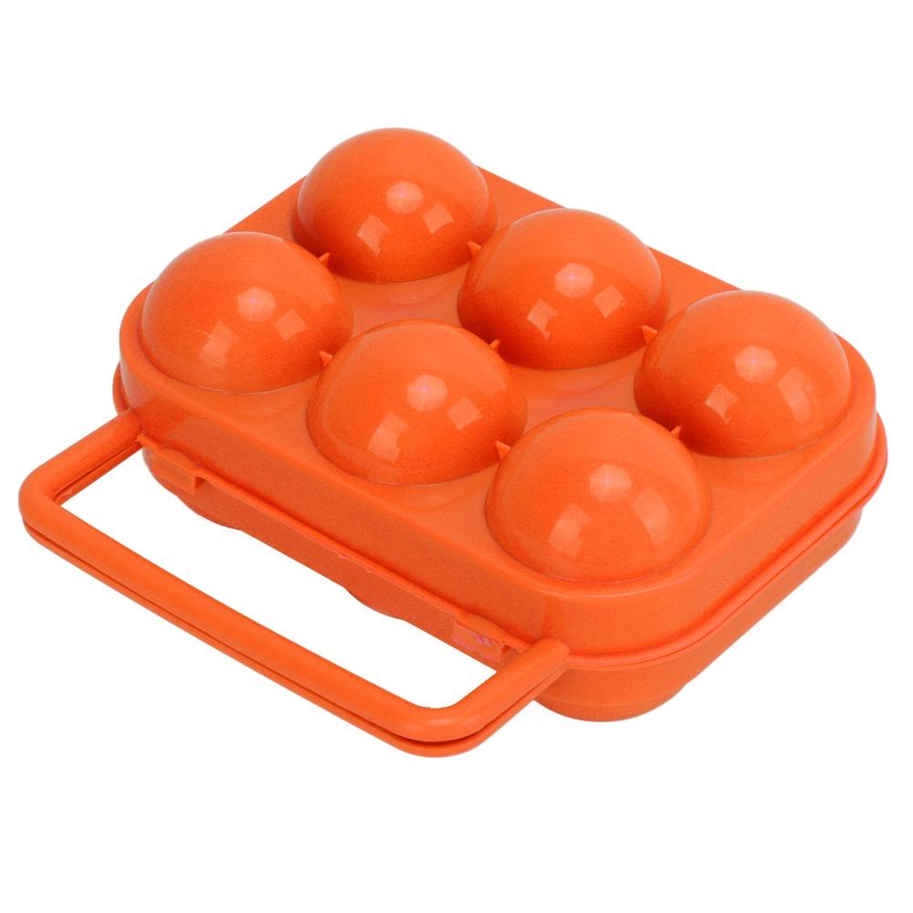 3 Pcs Sturdy Shockproof Egg Storage Carrier 6 Grid Egg Container Egg Organizer Box  Outdoor Camping