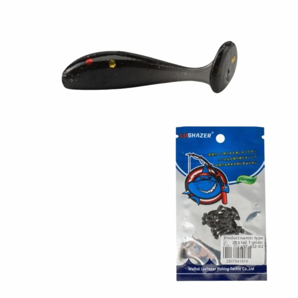 60pcs T Tail Fishing Soft Lures 1.0cm Floating Minnow Baits Minnow Lures  Fishing