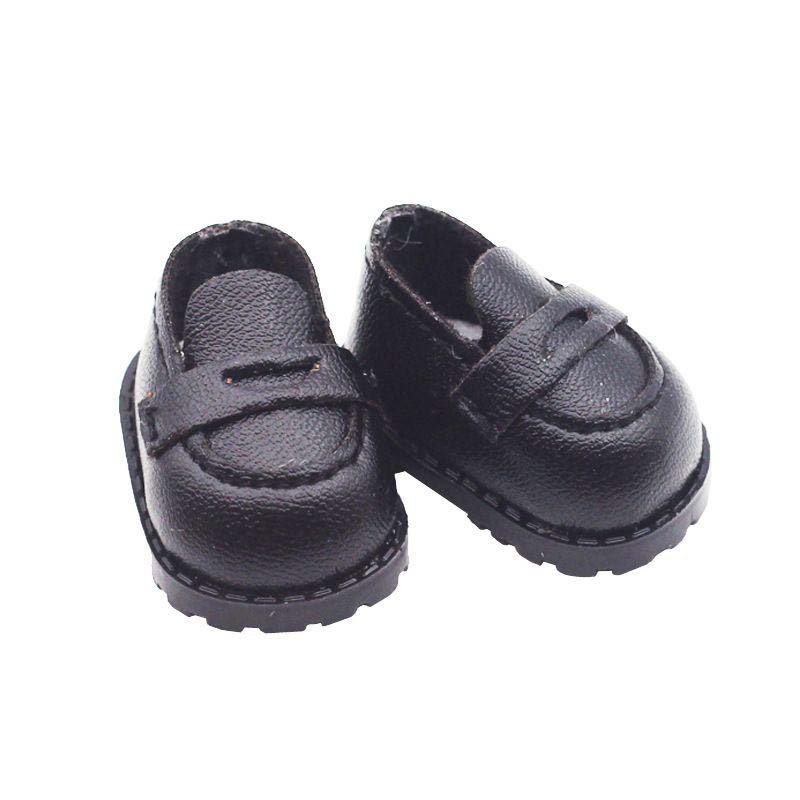1 pair Mini DollS Shoes White Pink Bow Shoes for 10cm Cotton Doll Shoes Accessories Princess Small Leather Shoes DIY Doll Toy