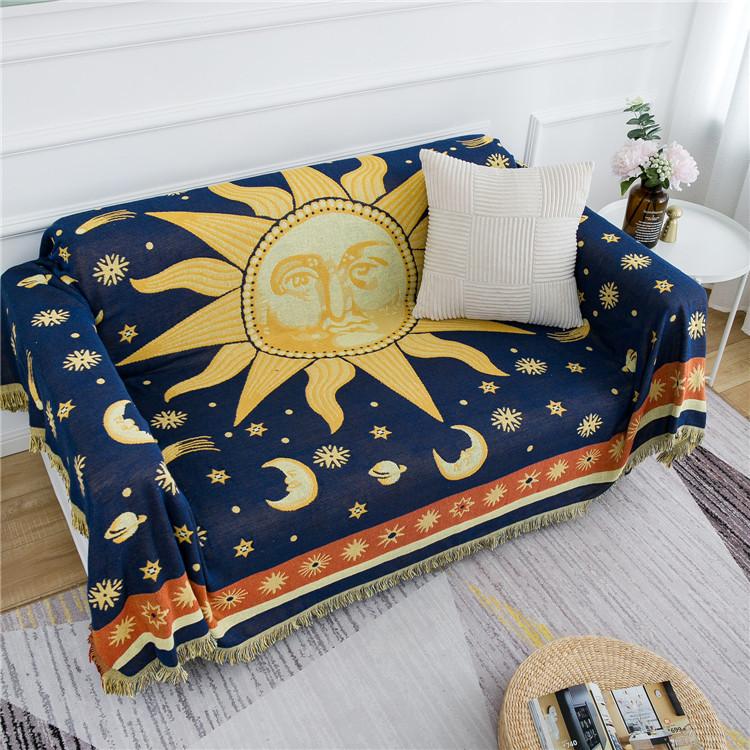 Thickened and Minimalist Double-sided Fabric Sofa Blanket, Sofa Towel, Light Luxury Tea Table Cloth, Household Exposed Camping Blanket, Bed Tail Towel