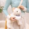 Fluffy Realistic Plush Cat Toys Soft Cat Plush Shoulder Bag Soft Cat Stuffed Toy  Children Girl