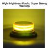 Magnetic Base Emergency LED Light Solar Powered Warning Strobe Light  Construction Vehicles