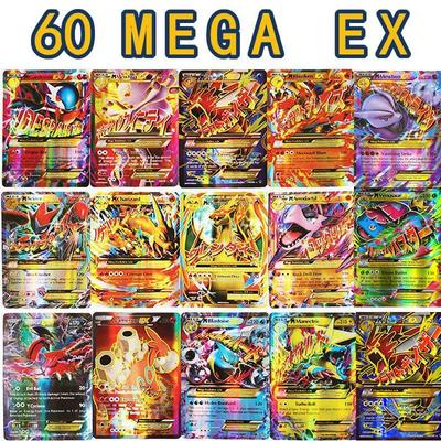 100 Piezas Cartas Pokemon Brillantes VSTAR GX EX VMAX MEGA TAG TEAM Energía Entrenador Charizard Pikachu Colección Carta de Batalla I31