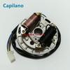 motorcycle scooter AX100 inner rotor kit ignition stator magneto coil with plate for suzuki 2 stroke 100cc AX 100 in 2 pole