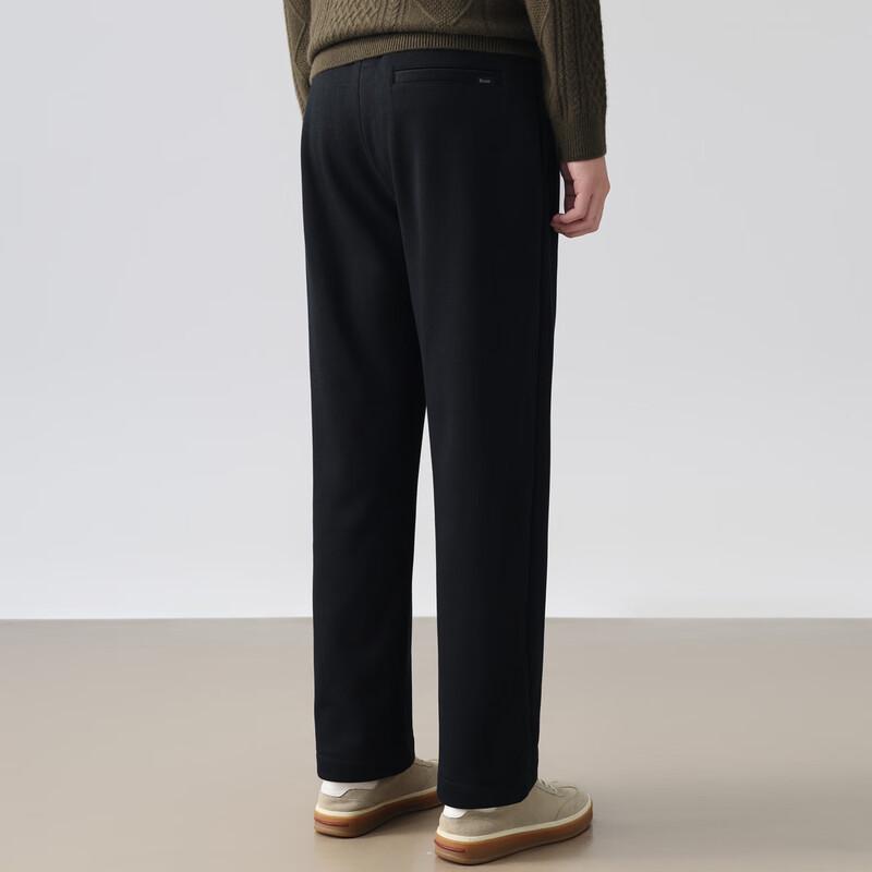 Luotz Men's Thick Straight-Leg Warm Casual Trousers