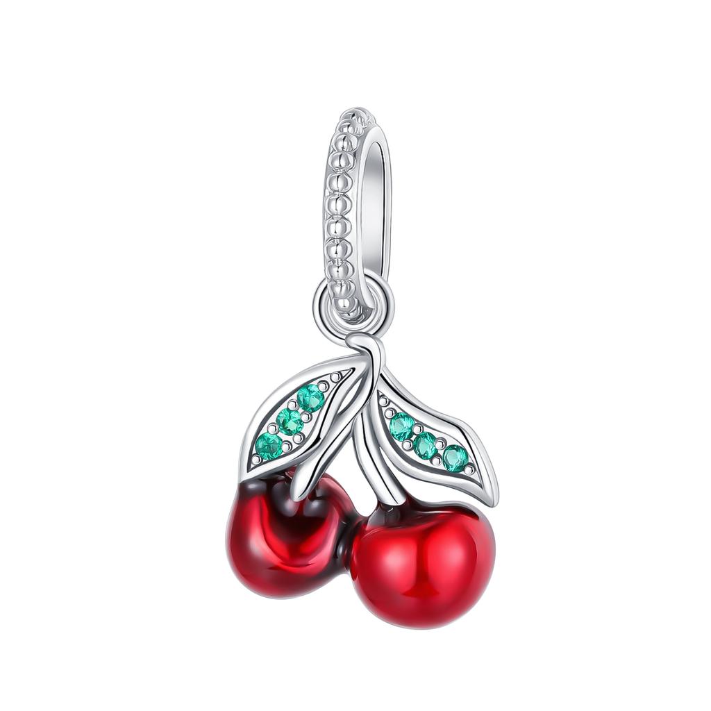 Copper Strawberry Cherry Boutique Pendant Charms Fit Originalbracelet Charm Bead Necklace Diy Female Jewelry