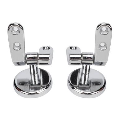Fixations de Cuvette de WC Charnières de WC Kit de Réparation Remplacement Alliage de Zinc Charnières avec Rondelles en Nylon pour la Plupart des Cuvettes de WC