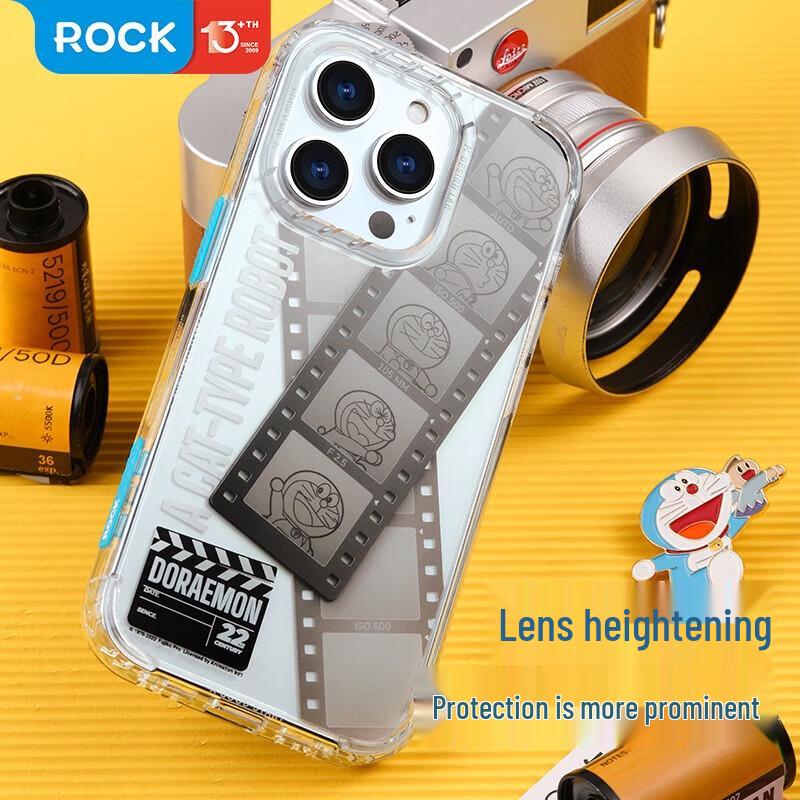 ROCK Doraemon iPhone 14 Pro Max Clear Protective Case