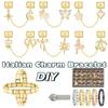 Stainless Steel Modular Bracelet Jewelry Set with Electroplated Bow and Fish Tail Pendant Accessories