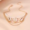 Boho Summer Beach Shell Anklet Multi-layer Pearl Anklets Bracelet Chain Women Girls Party Holiday Jewelry Gift