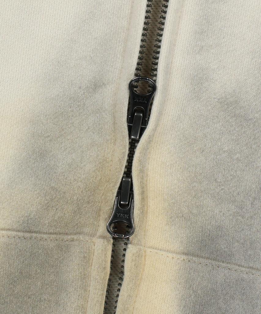 Brownbreath Crush Tag Dirty Hood Zip Up - Beige