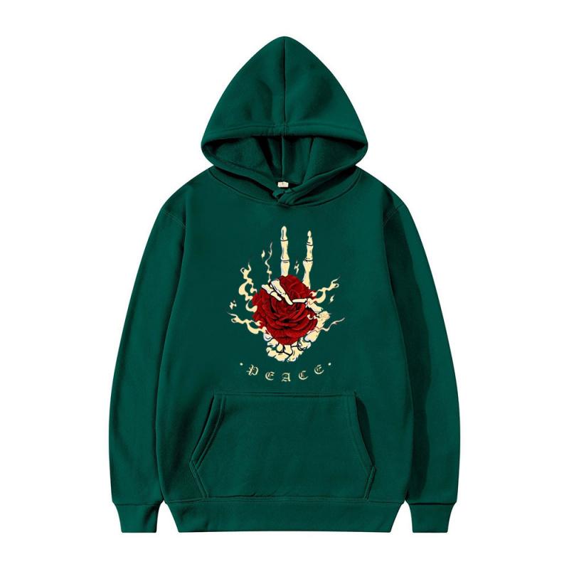 Fashion Trend casual loose high-quality skull print unisex sweatshirt