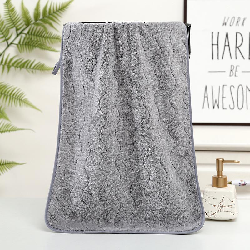 Thick Coral Fleece Face Towel - Soft, Absorbent & Quick-Drying for Couples