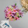 Artificial Flower 18 Forks Realistic Vivid Floral Arrangement Table Scene Artificial Flower