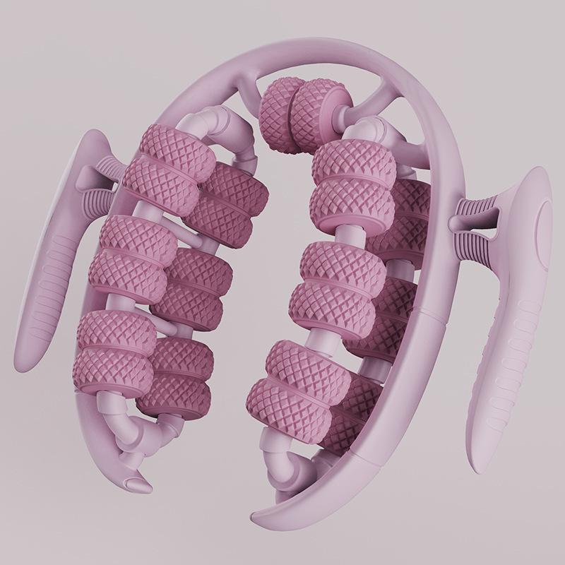 26-Wheel Ring-Shaped Leg Massager & Beautifier for Calf Muscle Relaxation