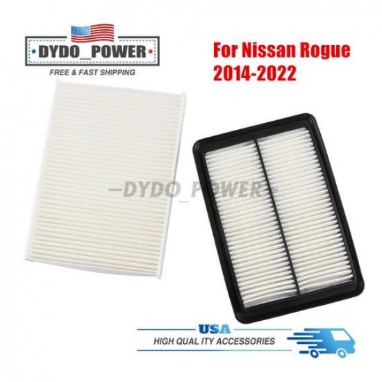 2014- Nissan Rogue SL S SV 2.5L L4 Air Filter + Cabin Filter Set Combo | Front