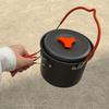 1.4L Aluminum Alloy Camping Pot with Heat Resistant Handle Cooking Pot Suitable for Outdoor Cooking Activity Use