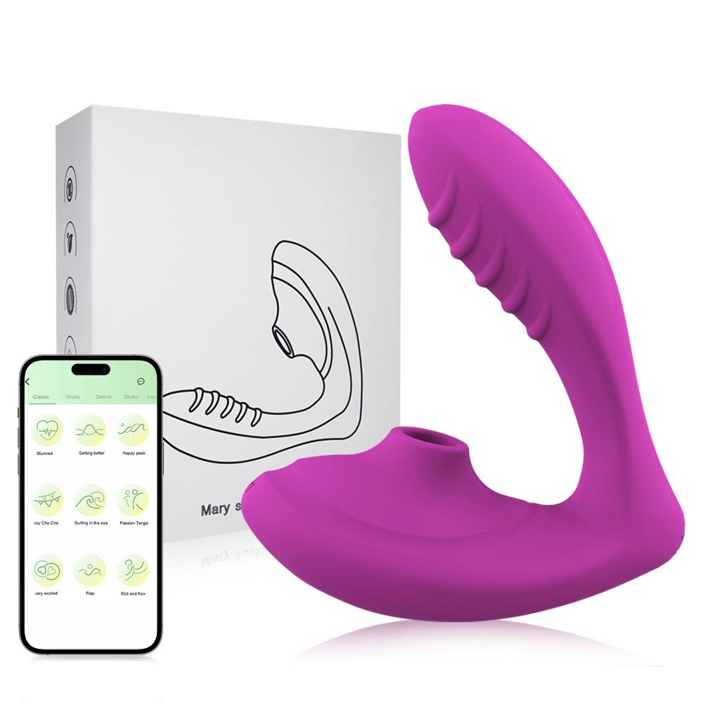 2 In 1 Stimulation Vibrator App Control With 10 Sucking Vibrating Modes For Women Clit G Spot Massage Stimulator Adult Sex Toy