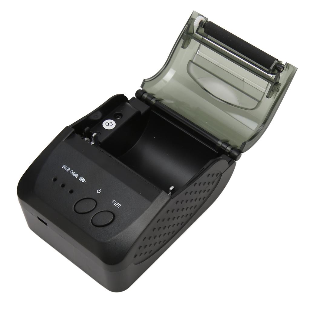 58mm Thermal Printer BT4.0 90mm S 203DPI USB Interface Toothed Blade Shipping Label Printer for Office Restaurant Hotel