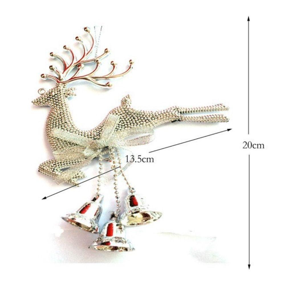 PVC Christmas Deer Pendant Attractive Christmas Reindeer Pendant New Year Xmas Tree Hanging