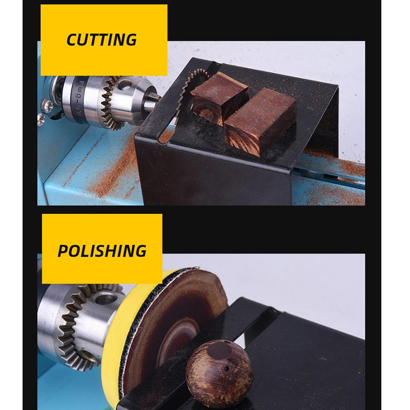 150W Mini Lathe Beads Machine Miniature Buddha Pearl Lathe DIY Woodworking Buddha Pearl Lathe Machine Drill Rotary Tool 12V/24V