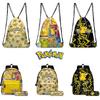 Süße Cartoon Pikachu Kordelzugtasche Trendiger Polyester Rucksack Für Sport In Mehreren Farben Erhältlich