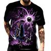 New Dragon Ball Theme Men's Top Fashion Cartoon Cool Children's T-shirt 3D Boys' Short Sleeve Street Summer