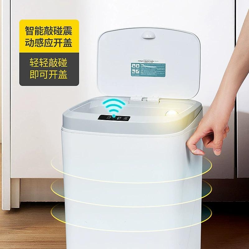 Cubo de basura inteligente con sensor automático para cocina baño y hogar