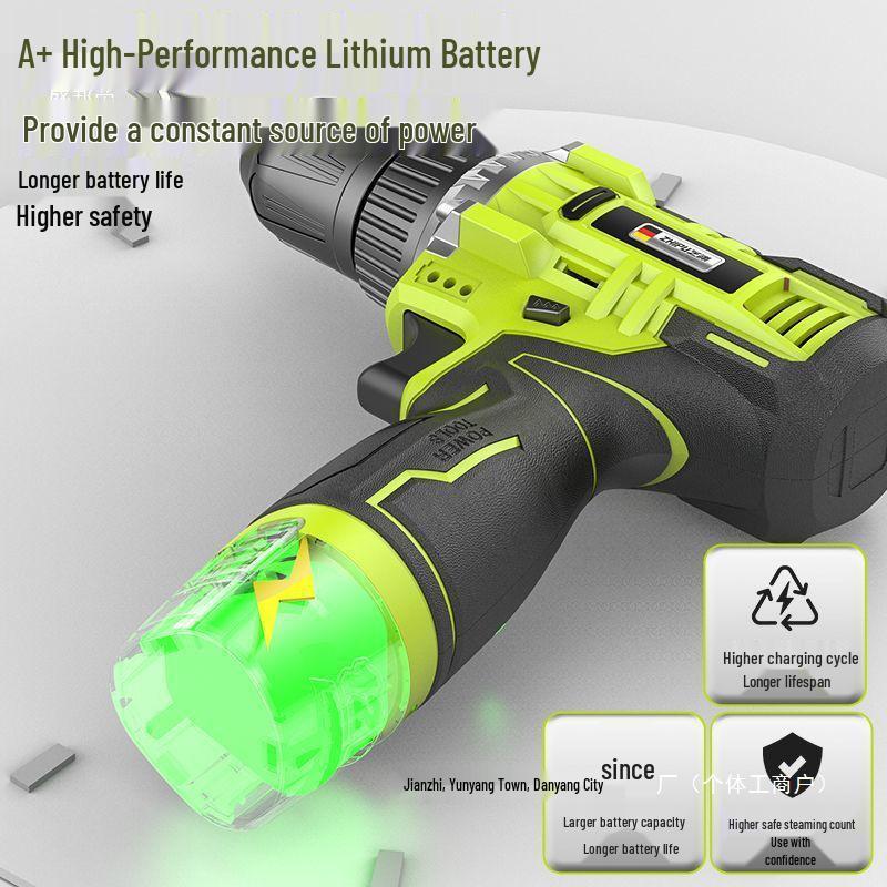 Toolbox Set: Electric Drill & Screwdriver Combo for Home Repair
