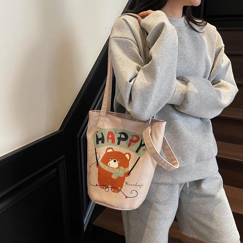 Bucket Bag Women's Cartoon Shoulder Crossbody Bag