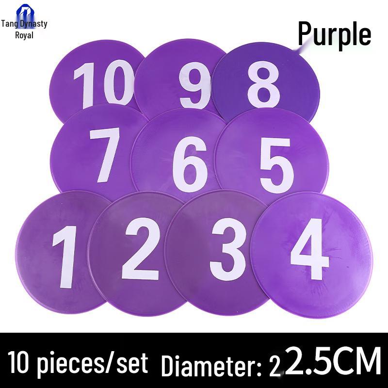 Football Training Numbered Marker Discs Set