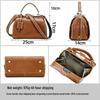 Full-Grain Lambskin Leather Crossbody Handbag with High-End Metal Lock for Women