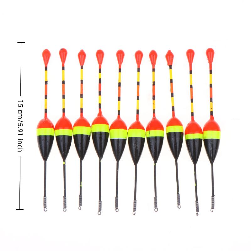 10Pcs Sensitivity Fishing Accessories 4.5/3/2.5/2.0/1.2/0.8/0.6G Light Stick Floats Fishing Floats Set Fishing Bobber Stick