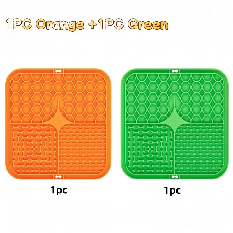 Pet Lick Silicone Mat Slow Feeder Dog Food Plate Bathing Distraction Sucker Training Feeder for Dogs Kitchen Supplies