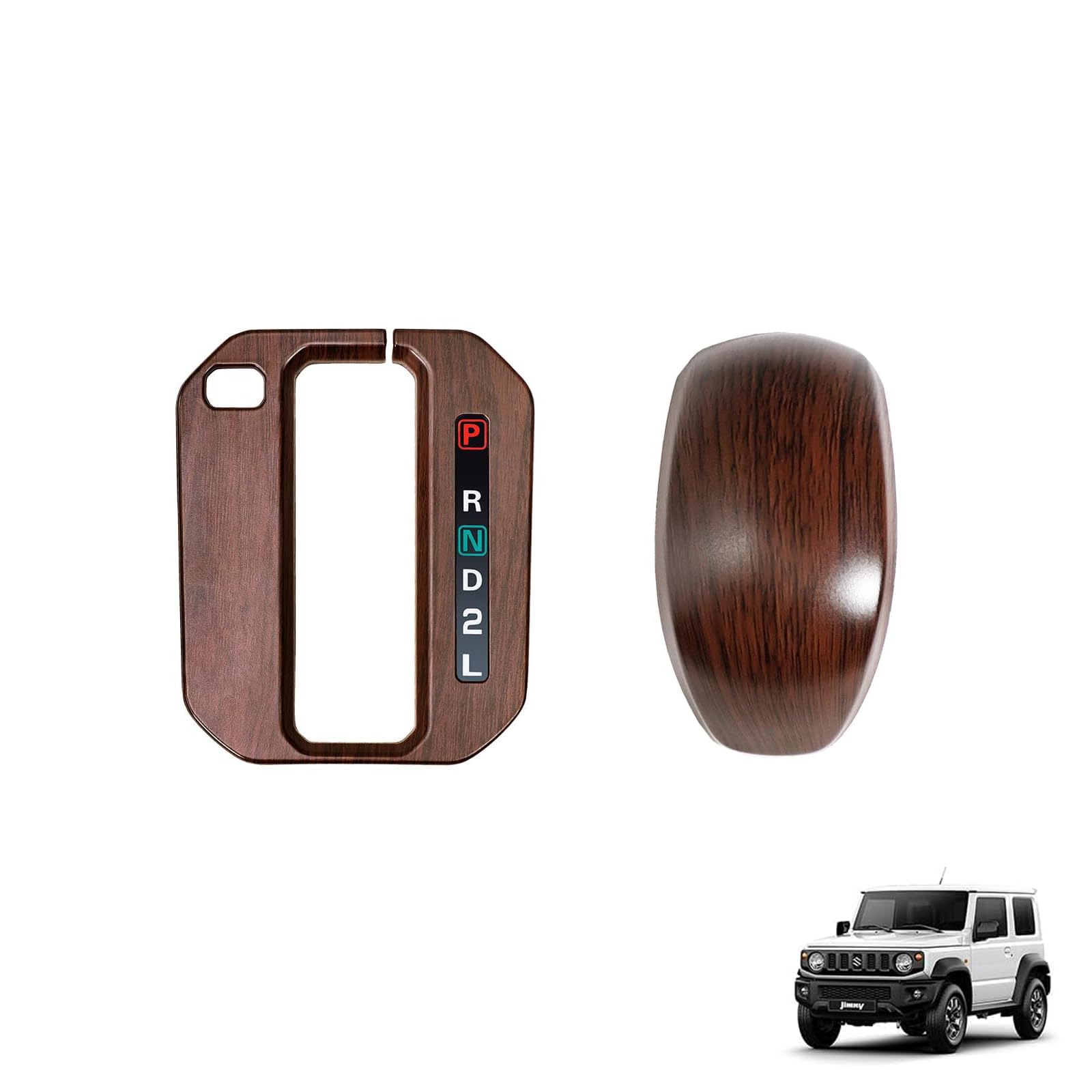 AMWMORV New Jimny JB64 Wood Grain Shift Panel Cover, New Shift panel for AT cars