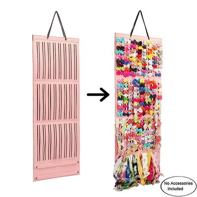 Haarschmuck Aufbewahrung für Kinder mit Haken Haarschleifen Halter Große Kapazität Haarspangen Organizer Aufhänger