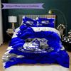 Everton FC Pattern Bedding Uilt Set Uilt Cover Pillowcase Home Decoration Birthday Gift (1 * Duvet Cover + 2 * Pillowcase  Without Core)41