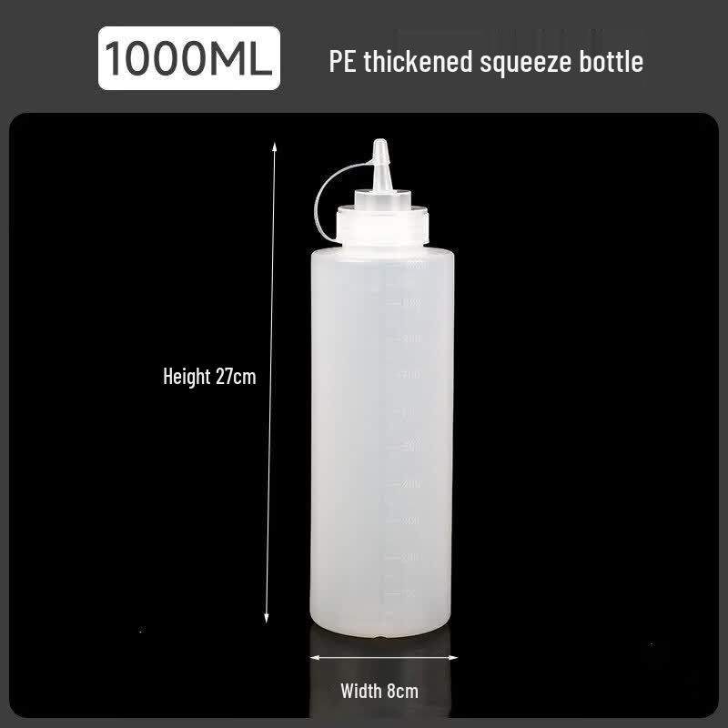 ZISIZ Food-Grade Plastic Squeeze Dispenser Bottle