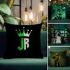 JJc ReyesS Rapper Cushion Cover Natural Linen Pillow Case DoubleSided Print Decorative Sofa Pillowcase Home Decor Gift