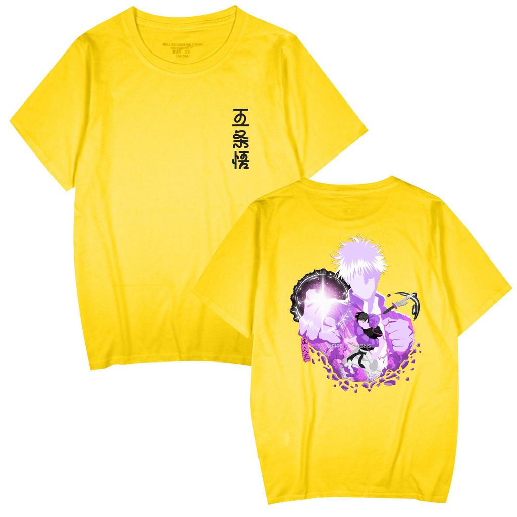 Jujutsu Kaisen Shirts Round Neck Short Sleeve Funny Clothes Jujutsu Kaisen Cartoon Printed Unisex T-Shirt