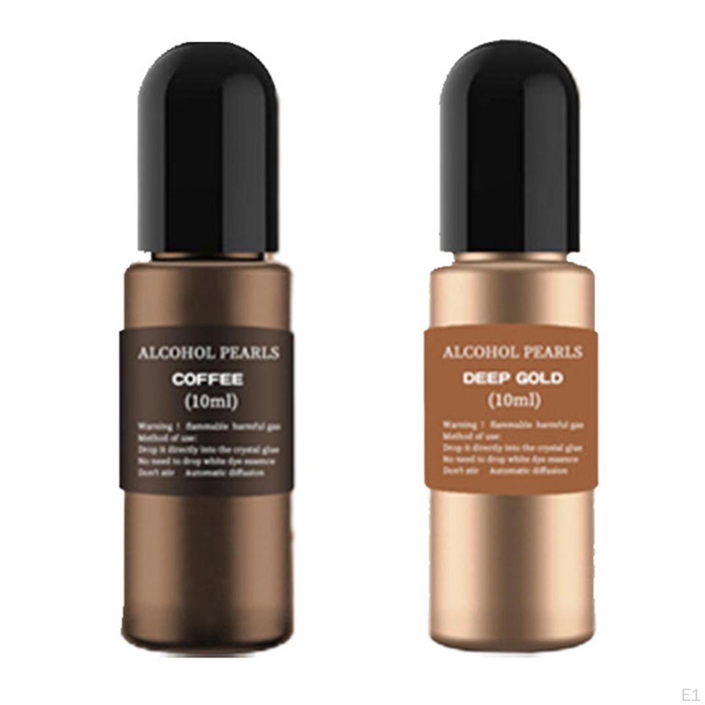 Sada 12 lahví s kovovým inkoustem, epoxidová pryskyřice s tekutým barvivem pro výrobu nádobí