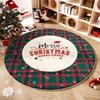 Christmas Bedroom Decor Red Carpet Round Carpets for Living Room Thick Plush Cloakroom Washable Floor Mat Home Fluffy Soft Rug
